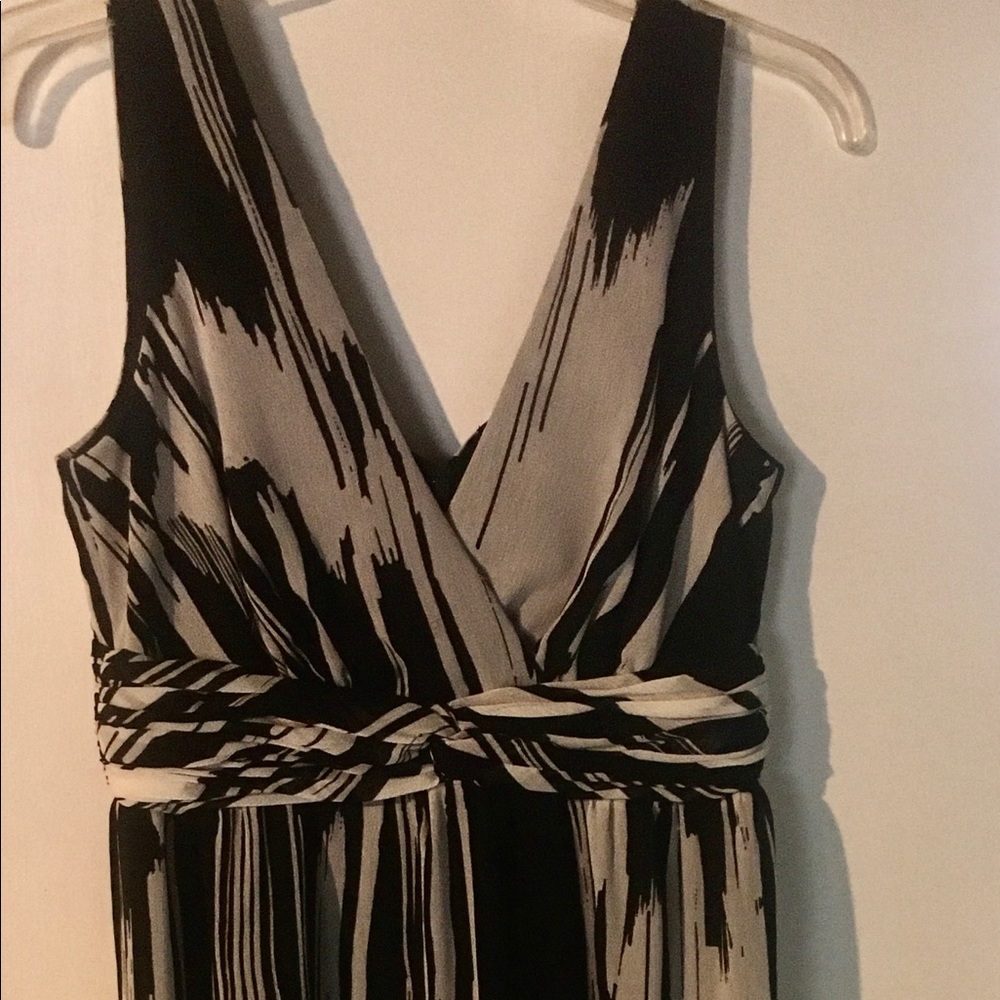 Black and white party dress